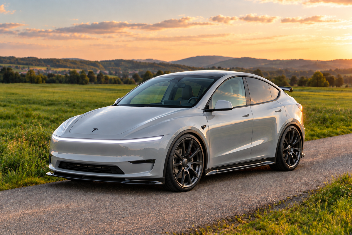 Tesla model y  avec modifications sportives